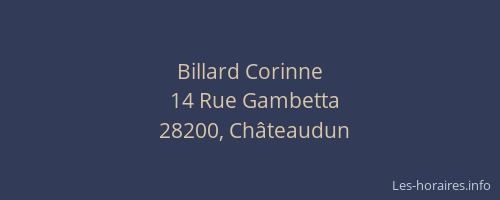 Billard Corinne
