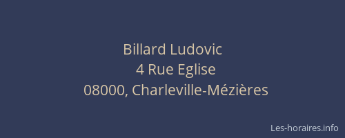 Billard Ludovic