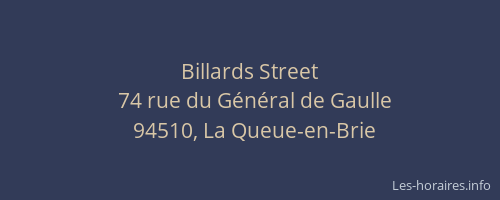Billards Street