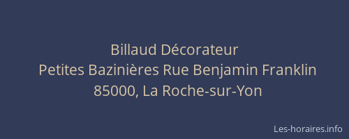 Billaud Décorateur