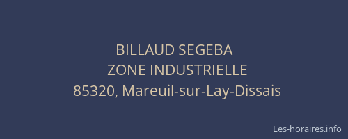 BILLAUD SEGEBA