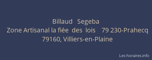 Billaud   Segeba