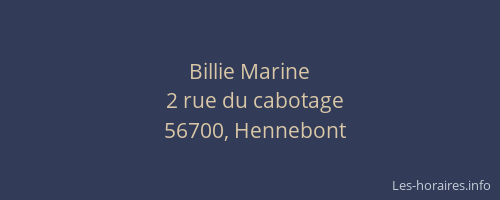 Billie Marine