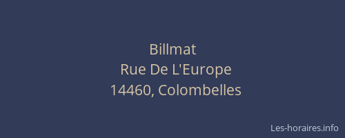 Billmat