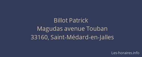 Billot Patrick