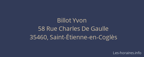 Billot Yvon