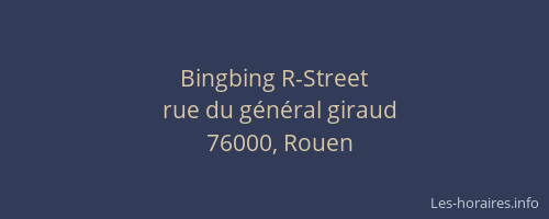 Bingbing R-Street