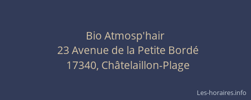 Bio Atmosp'hair