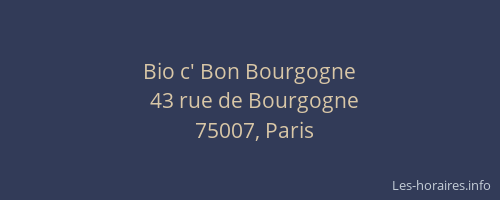 Bio c' Bon Bourgogne