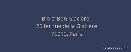 Bio c' Bon Glacière