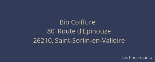 Bio Coiffure