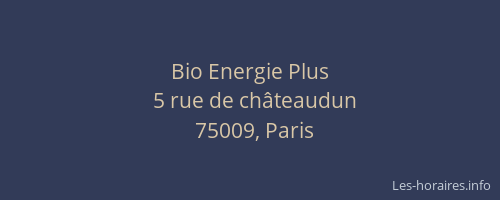 Bio Energie Plus