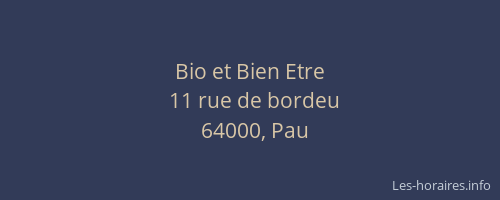 Bio et Bien Etre