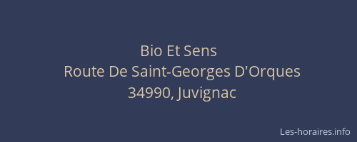 Bio Et Sens