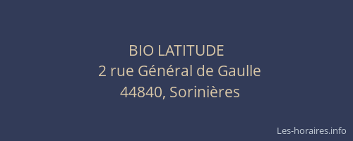 BIO LATITUDE