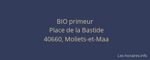 BIO primeur