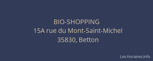 BIO-SHOPPING