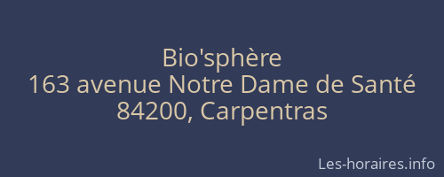 Bio'sphère