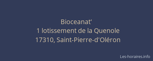 Bioceanat'