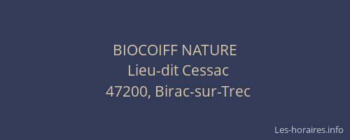 BIOCOIFF NATURE