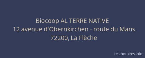 Biocoop AL TERRE NATIVE