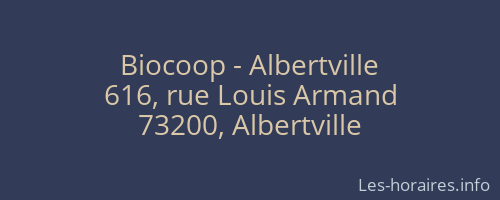 Biocoop - Albertville