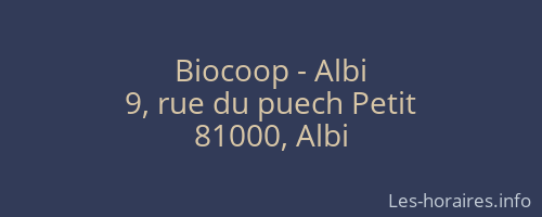 Biocoop - Albi