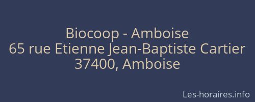 Biocoop - Amboise