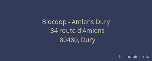 Biocoop - Amiens Dury