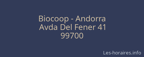 Biocoop - Andorra