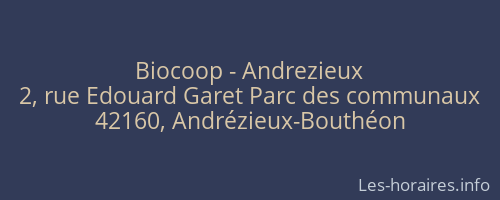 Biocoop - Andrezieux