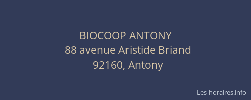 BIOCOOP ANTONY