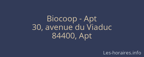 Biocoop - Apt