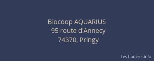 Biocoop AQUARIUS