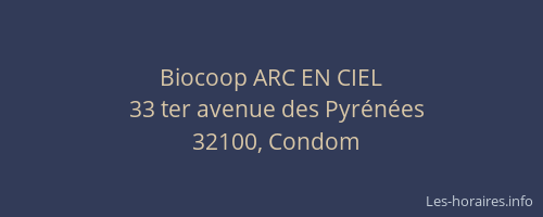 Biocoop ARC EN CIEL