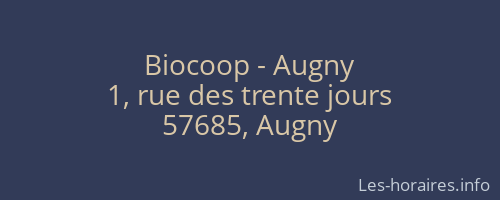 Biocoop - Augny