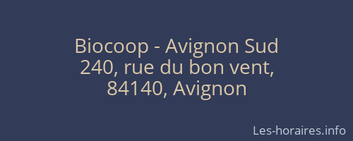 Biocoop - Avignon Sud