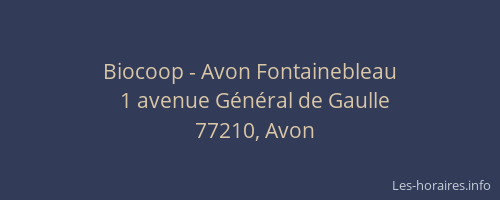 Biocoop - Avon Fontainebleau