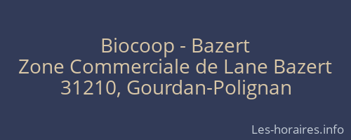 Biocoop - Bazert