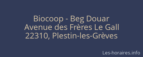 Biocoop - Beg Douar