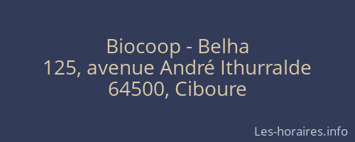 Biocoop - Belha