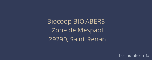 Biocoop BIO'ABERS