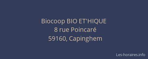 Biocoop BIO ET'HIQUE