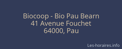 Biocoop - Bio Pau Bearn