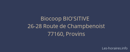 Biocoop BIO'SITIVE