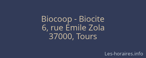 Biocoop - Biocite
