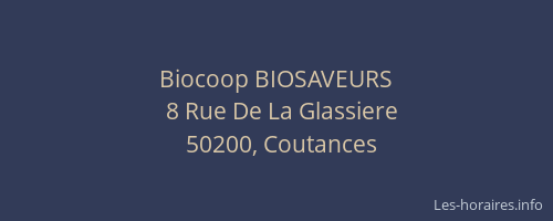 Biocoop BIOSAVEURS