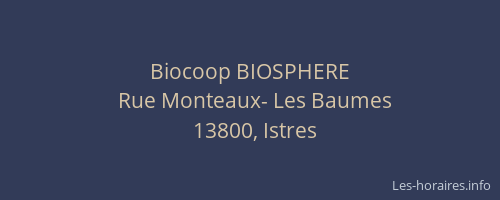 Biocoop BIOSPHERE