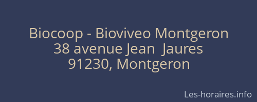 Biocoop - Bioviveo Montgeron