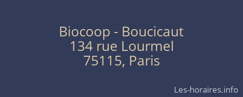 Biocoop - Boucicaut